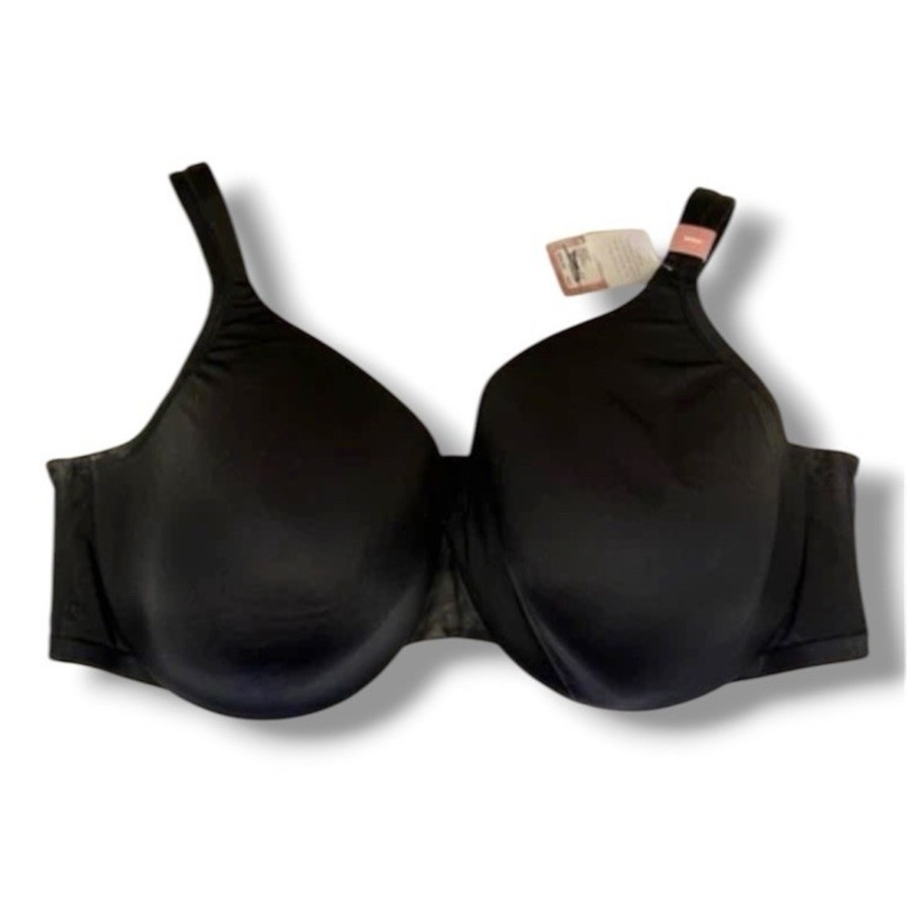 Lane Bryant Cacique Lightly Lined Full Coverage Underwire Bra Sz 50 DD Black NWT